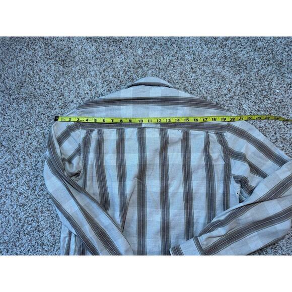 686 Long sleeve, button down, stripedd shirt, size Medium, 100% cotton, - Picture 3 of 11